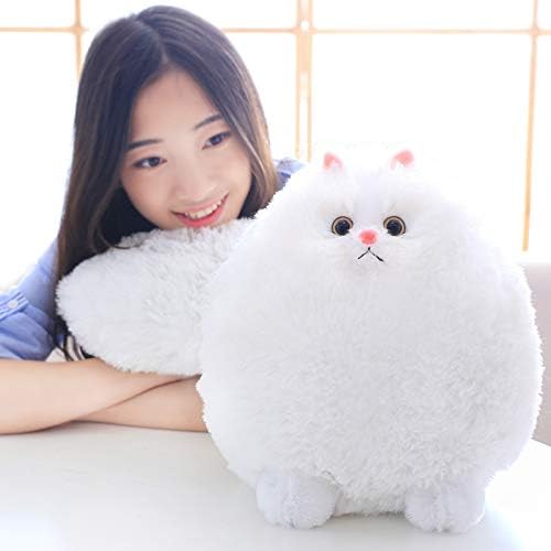 Winsterch White Plush Cat Stuffed Animal 10 Inches