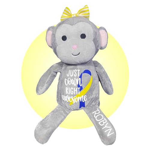 Personalized Stuffed Monkey for Down Syndrome Kids