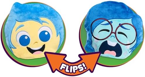 Inside Out 2 Flip-A-Mood JoySad Reversible Plush