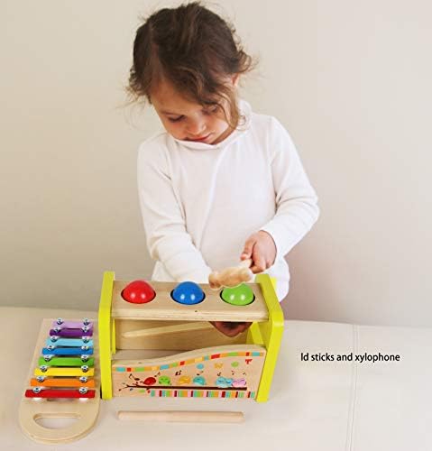 Wooden Hammer Ball and Xylophone Set for 1-Year-Olds