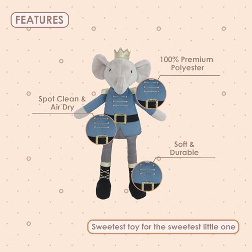 Mon Ami Prince Earl Elephant Plush Toy 12 Inches