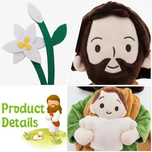 Yelakey St Joseph Plush Jesus Doll Christian Gift