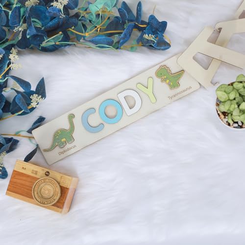Customized Name Puzzle for Toddlers - Busy Board with Fixed I J Letters