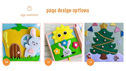 Quiet Baby Book - Montessori Toddler Activity Felt Book