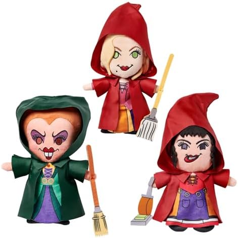 Official Sanderson Sisters Plush Set Hocus Pocus Trio