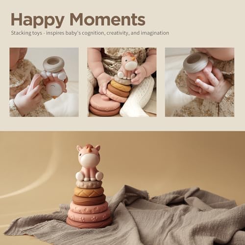 Nueplay 7 Pcs Stacking Nesting Baby Toy Set