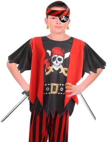 Kids Pirate Costume Set for Halloween Play