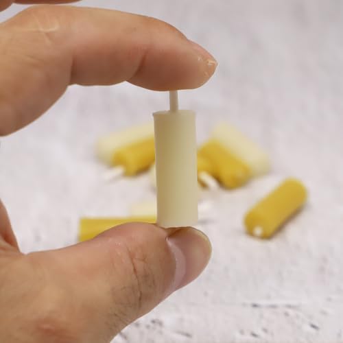 Dollhouse Miniature Candle Set 5pc - White