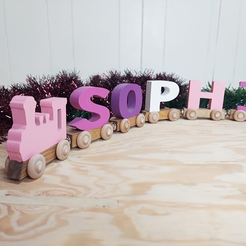 Personalized Wooden Train Name Puzzle Made in USA 1
