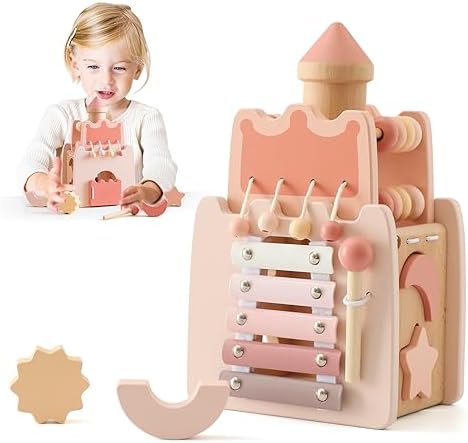 YOUUYS Castle Activity Cube for Kids 3 Years