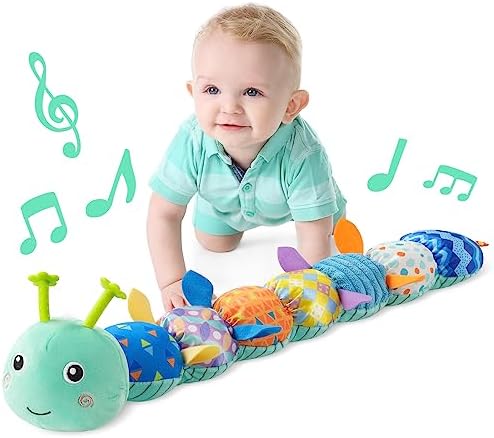 LIGHTDESIRE Musical Caterpillar Baby Toy Blue