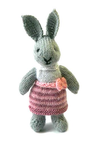 Handmade Christmas Knitted Bunny Plush Toy