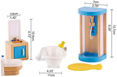 Hape Wooden Family Bathroom Set for Kids 1