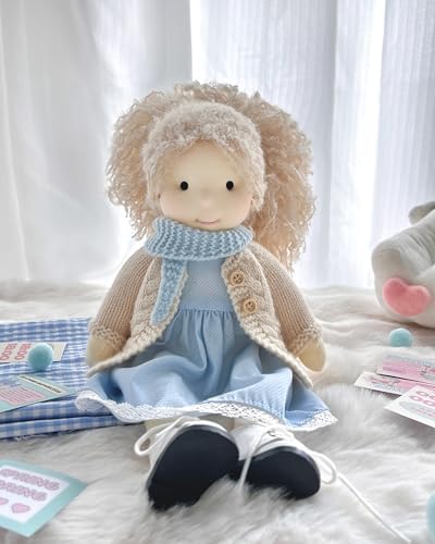 Handmade Waldorf Doll Florke 12 Soft Plush Girl