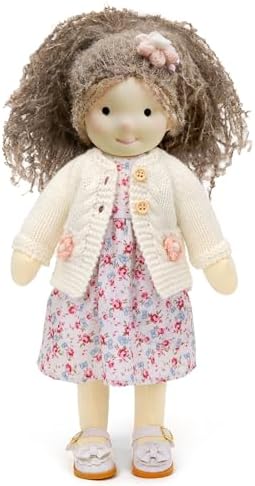 Handmade Waldorf Rag Doll - 12 Soft Plush Amber