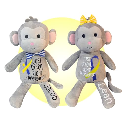 Personalized Stuffed Monkey for Down Syndrome Kids