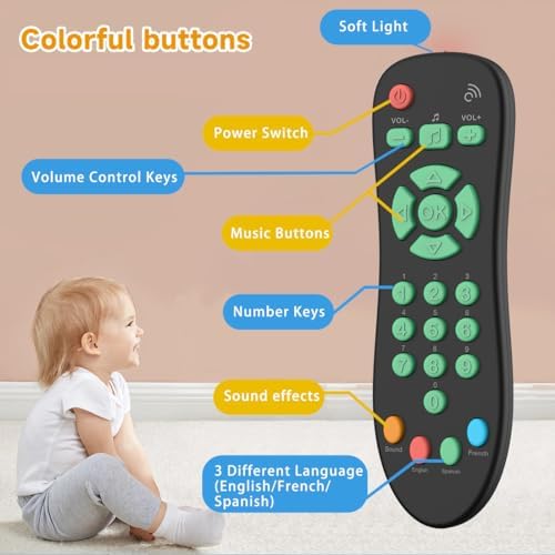 Baby TV Remote Control Toy with Light and Sounds 1