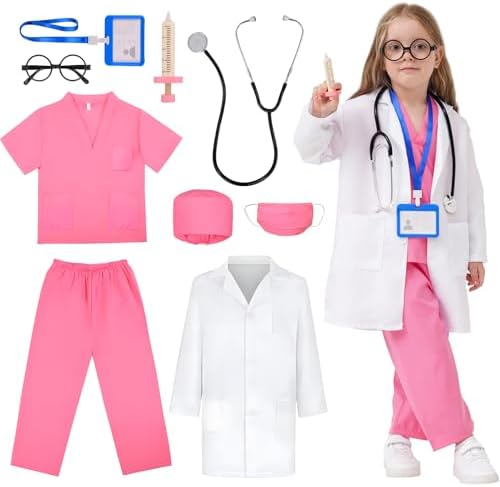 MGparty Doctor Costume Set for Kids Halloween