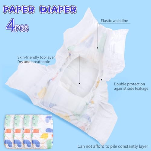 Pedolltree 12 Pcs Blue Dinosaur Reborn Baby Doll Clothes Set