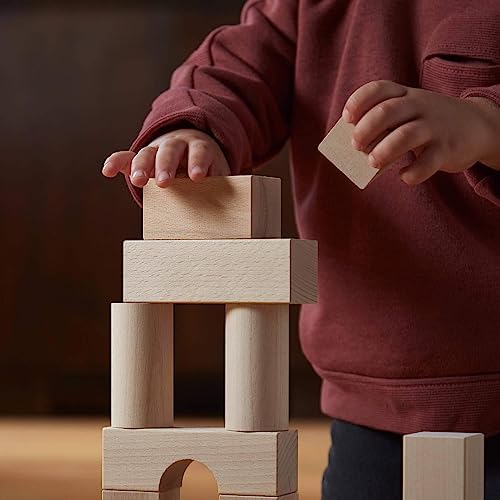 HABA 60 Piece Wooden Building Blocks for Ages 1-8