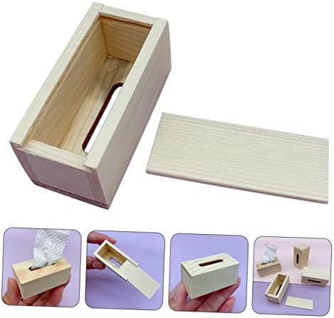 HONMEET Miniature Supply Dollhouse Decor Crinkle Paper Box