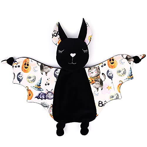 Halloween Baby Security Blanket Bat Plush
