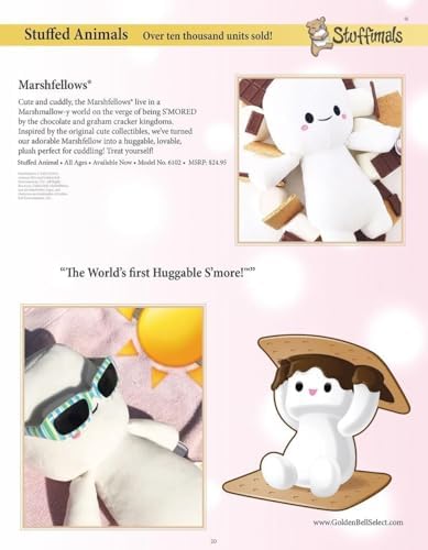 Marshfellows Ultra-Soft Smore Plush Toy for Kids
