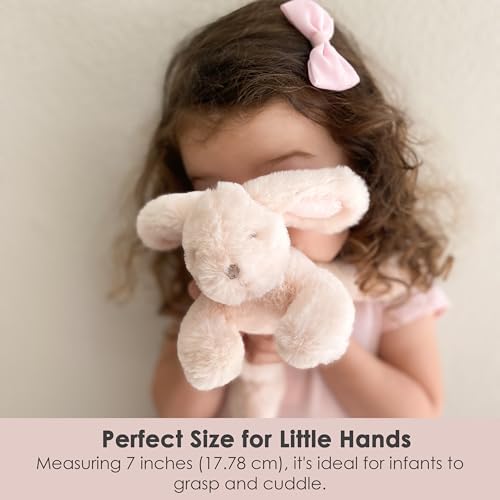 MON AMI Button Bunny Plush 3 Pcs 7 Inch Each