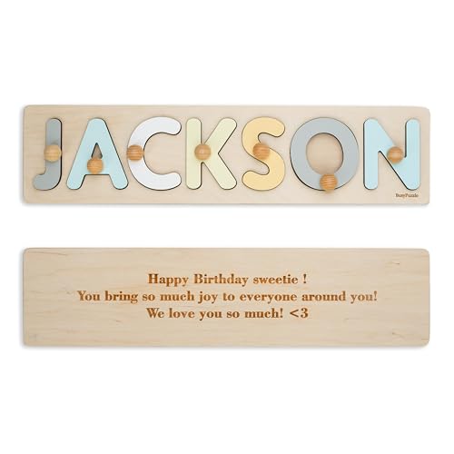 Personalized Wooden Name Puzzle for Baby Girl 1