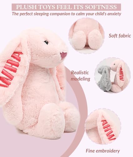 Personalized Baby Bunny Plush Toy with Name