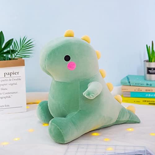 DUANMUL Cute Fat Dinosaur Plush Toy Green 8in