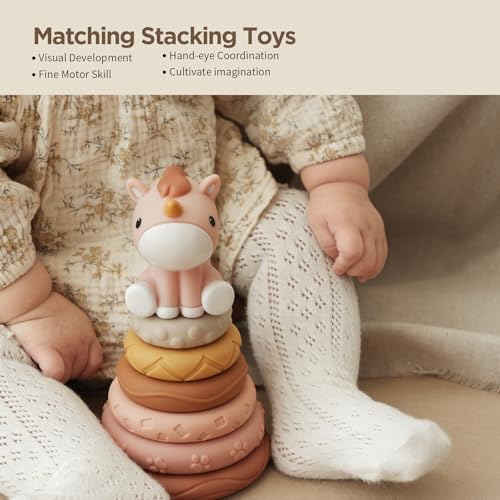 Nueplay 7 Pcs Stacking Nesting Baby Toy Set