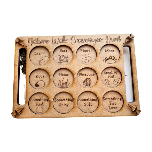 Nature Based Wooden Scavenger Hunt Game for Kids