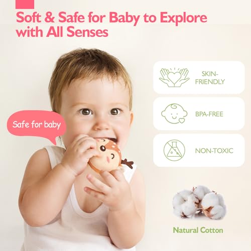 Hahaland Baby Girl 6-12 Months Sensory Toy Set