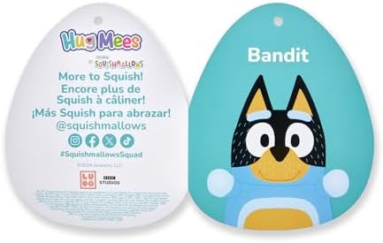 Squishmallows Original Bluey Bandit HugMees 10-Inch Plush 1
