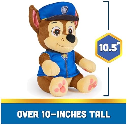 Paw Patrol Chase Plushie 10-Inch Reversible Bedtime Toy