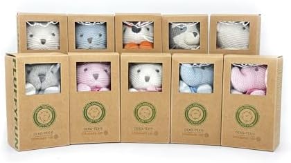 FLUFFYFUN Organic Baby White Bunny Stuffed Animal 71