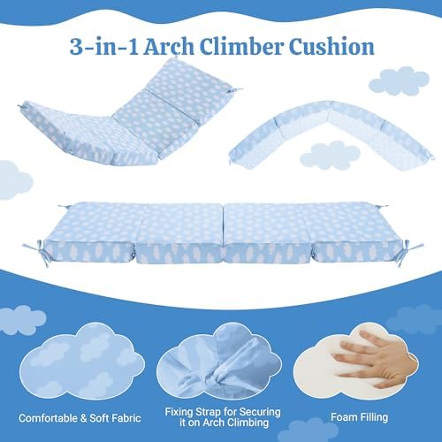 HOMBYS Foam Cushion for Climbing Arch Blue