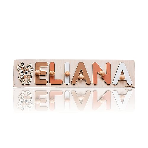 Personalized Wooden Name Puzzle for Baby Girl