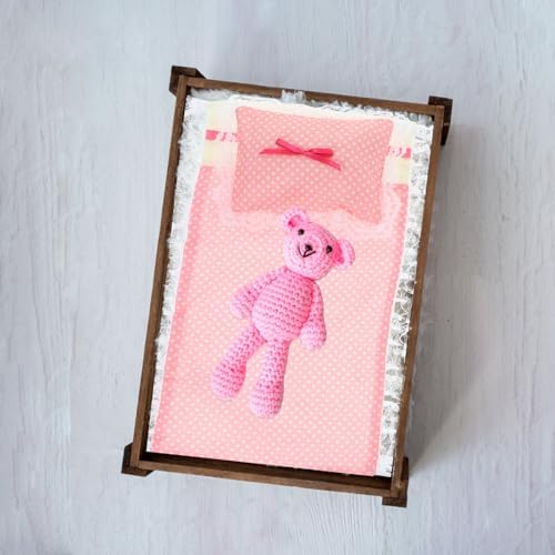 ibasenice Miniature Cotton Doll House Bedding Set