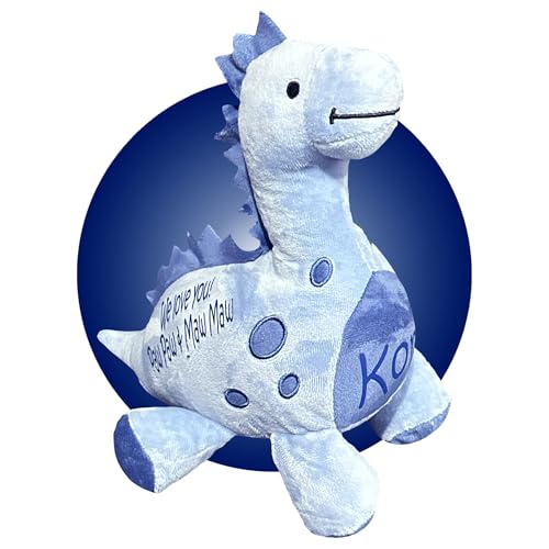 Blue Dinosaur Plushie - Personalized Gift for Kids