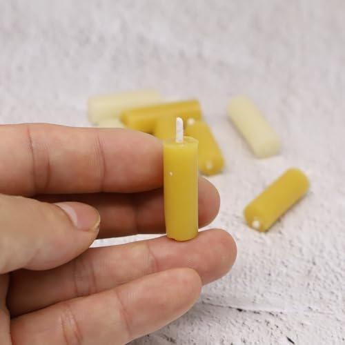 Dollhouse Miniature Candle Set 5pc - White