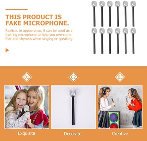 Gadpiparty 12-Piece Mic Costume Prop for Parties and Performances