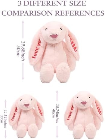 Personalized Baby Bunny Plush Toy with Name