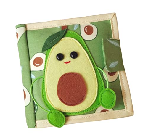 Avocado Quiet Baby Book Felt Montessori Toy