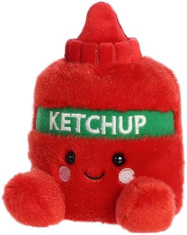 Aurora Adorable Palm Pals Tommy Ketchup Stuffed Animal - Red 5 Inches