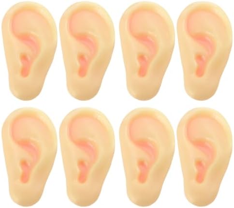 Toyvian 8 Pcs Jumbo Latex Fake Ears Prank Props
