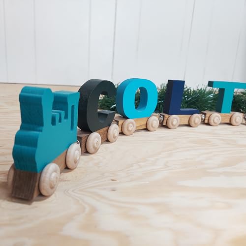 Personalized Wooden Train Name Puzzle Made in USA 1