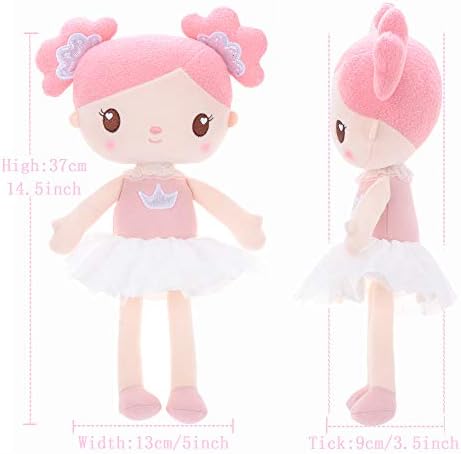Gloveleya 15 Inch Plush Candy Girl Pink Stuffed Doll with Gift Bag