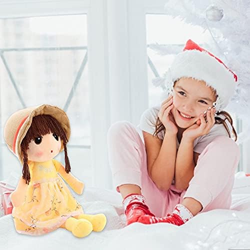 ikasus Plush Baby Doll Girl with Hat Skirt